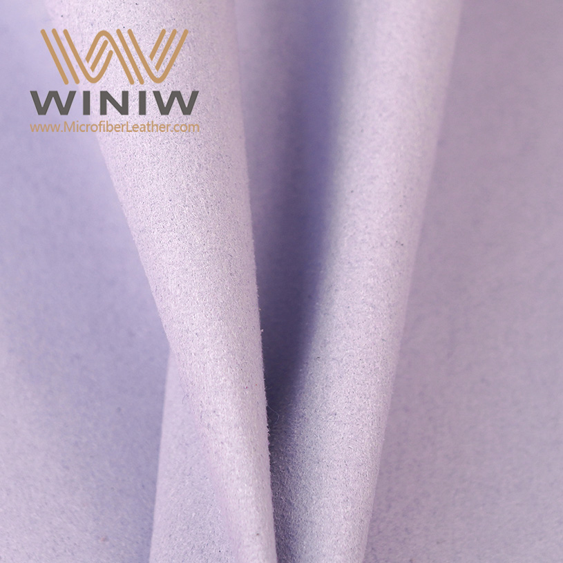 Light Purple Microfiber Ultrasuede Leather Material For Jewelry Box