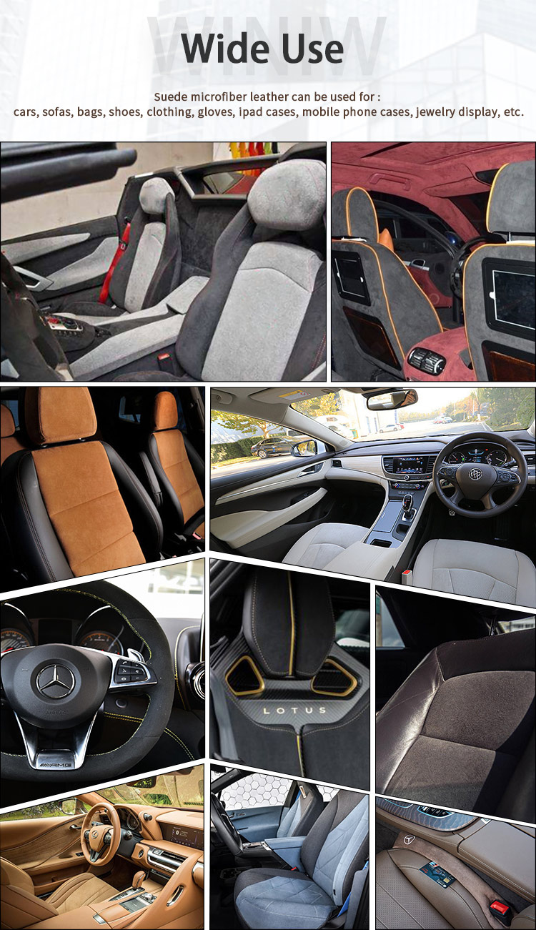 micro suede pu automotive leather