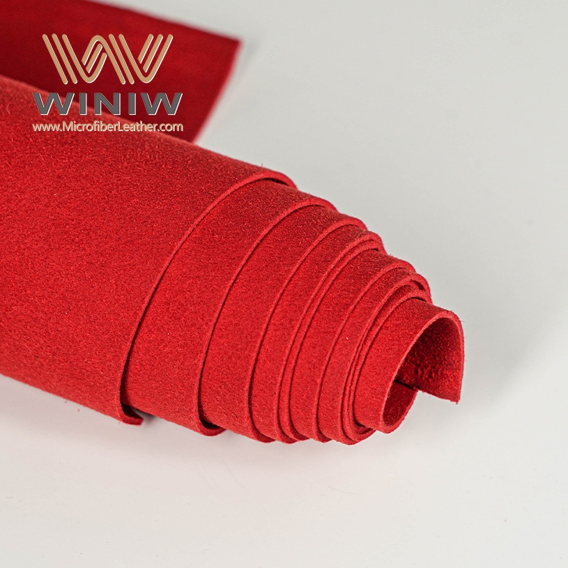1.2mm Micro Suede Synthetic Suede Leather Vegan Fabric For Making Shoes