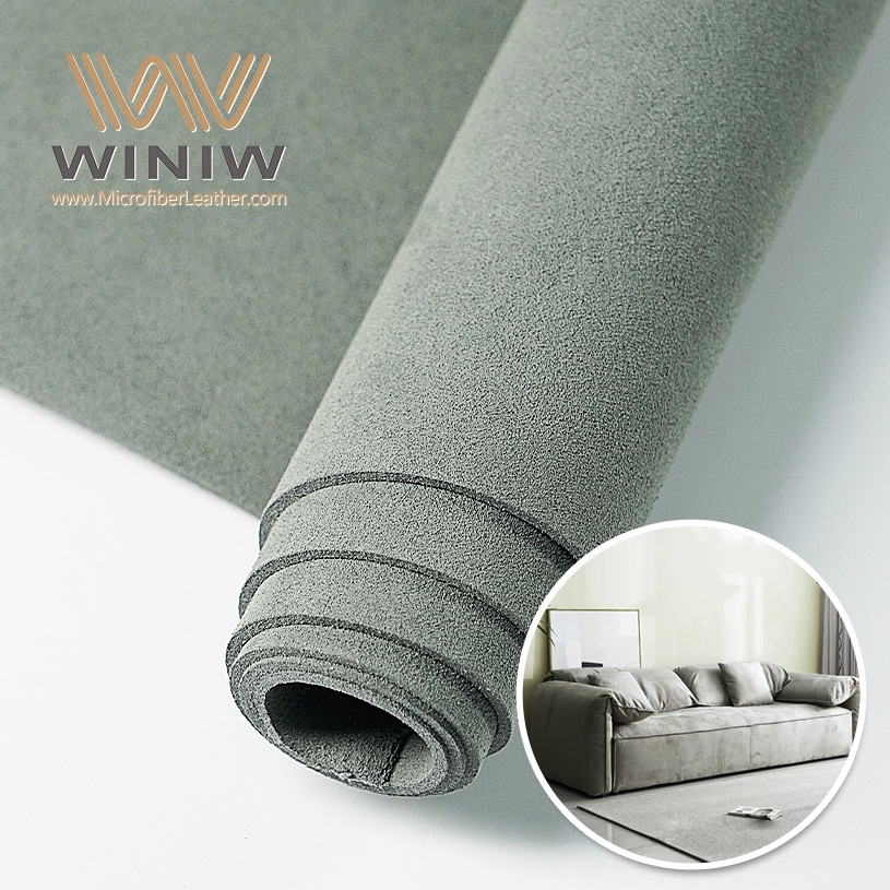 High Quality Micro Fiber Micro Suede Nubuck PU Leather For Sofa