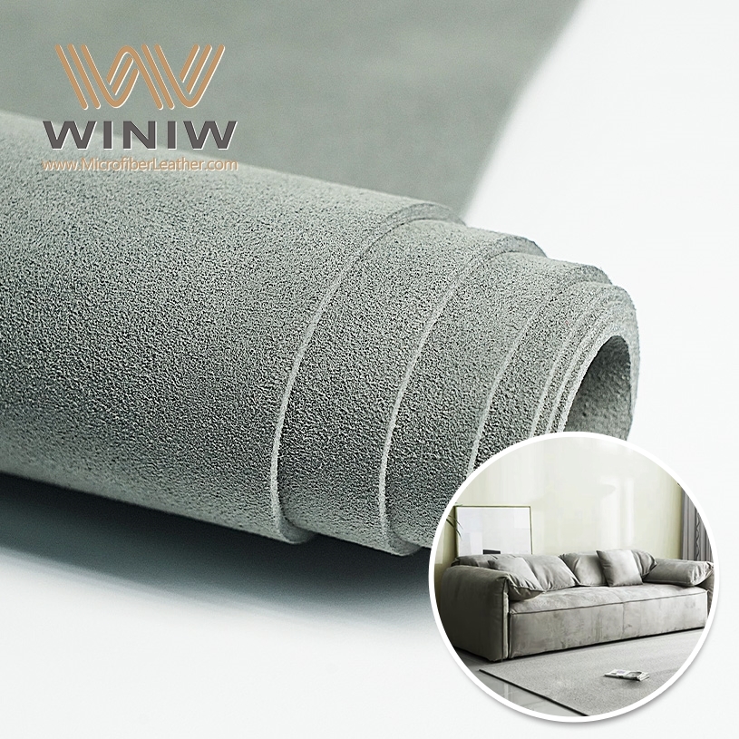 micro fiber pu suede leather for sofa