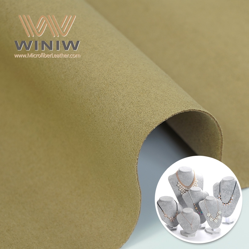 Brown Microfiber Vegan PU Micro-Suede Material For Jewelry Box