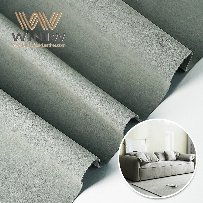 Bahan Suede Microfiber Kulit Vegan Ultrasuede 1.2mm Untuk Sofa