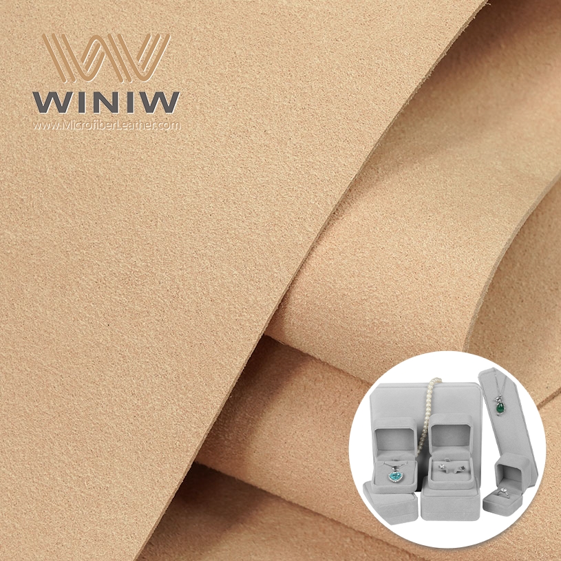 Scratch-resistant PU Microfiber Ultra-suede Leather For Show Case