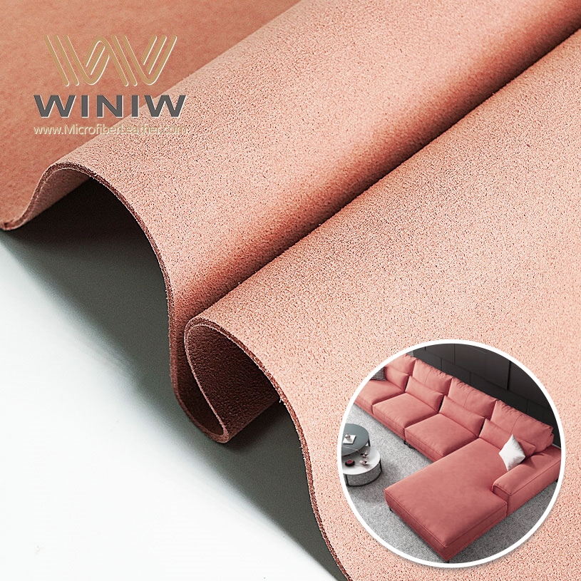 pu suede leather material for sofa