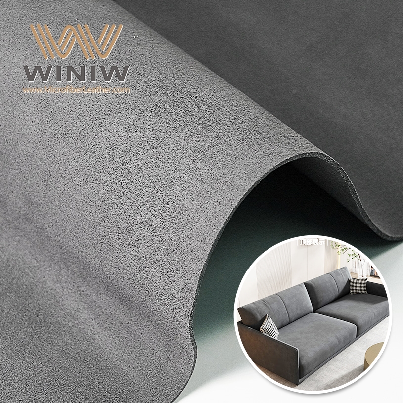 0.8mm Artificial Suede Microfiber Fabric Ultrasuede Sofa Leather
