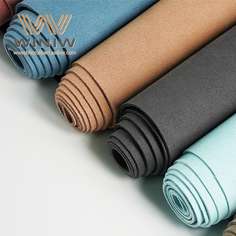 Aging Resistant Ultrasuede PU Suede Leather Micro Fiber Sofa Fabric