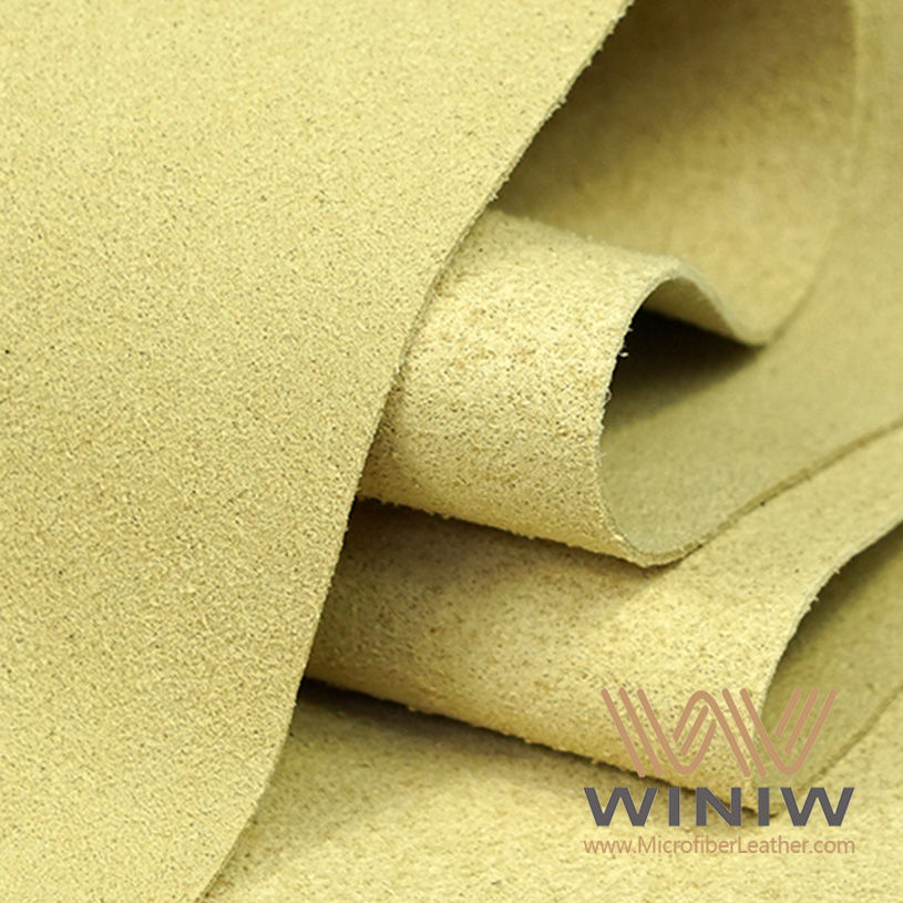 Pelle sintetica scamosciata morbida per la tomaia di scarpe casual