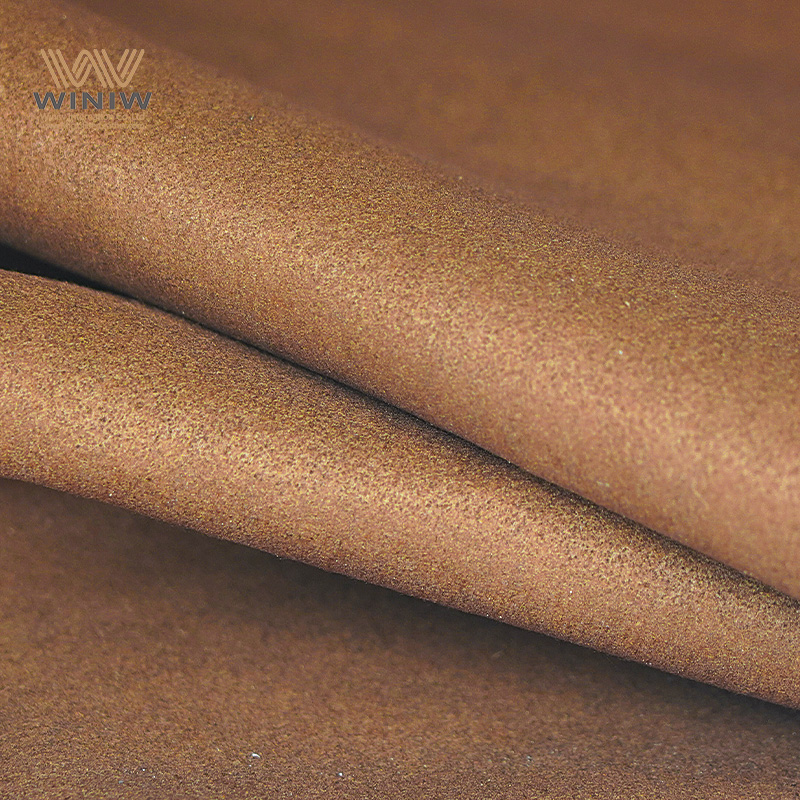 Cuir synthétique nubuck anti-rides pour le revêtement de meubles