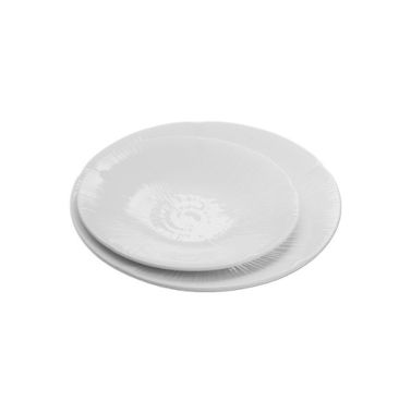 Vajilla de melamina blanca antideslizante para picnic al aire libre