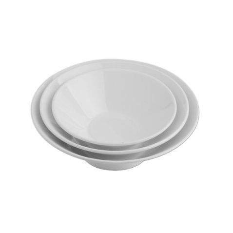 Vajilla de melamina blanca antideslizante para picnic al aire libre