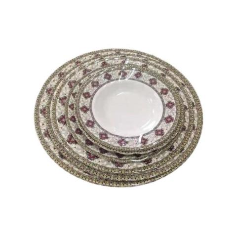 Juego de vajilla de melamina antideslizante de calidad para acampar al aire libre