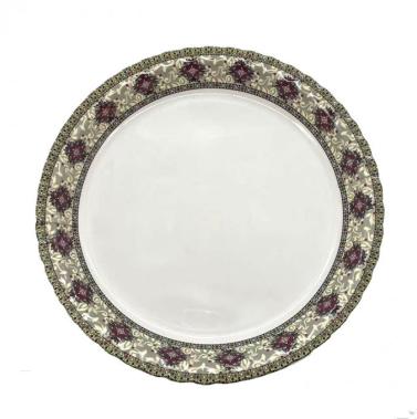 Platos de melamina personalizados con motivos florales para las fiestas