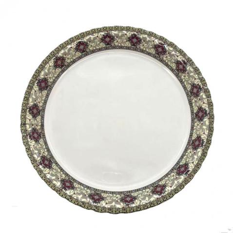 Platos de melamina personalizados con motivos florales para las fiestas