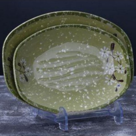 여름 야외 디자이너 패턴 식기 세트