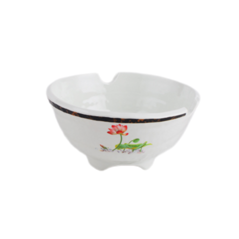 Bonita vajilla de melamina con estampados florales coloridos