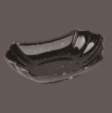 Vajilla de melamina negra