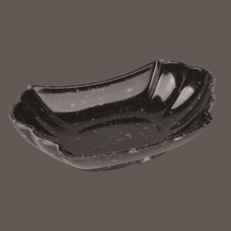 Vajilla de melamina negra