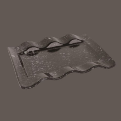 Vajilla de melamina negra