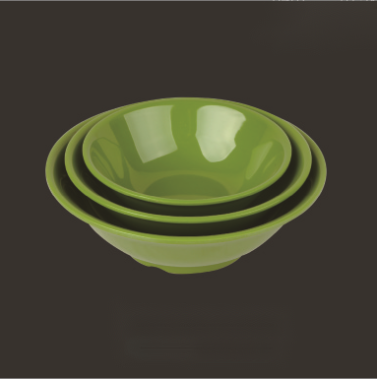 Vajilla de melamina verde de buena calidad