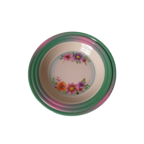 Vajilla de melamina con diseño floral vintage de 16 piezas