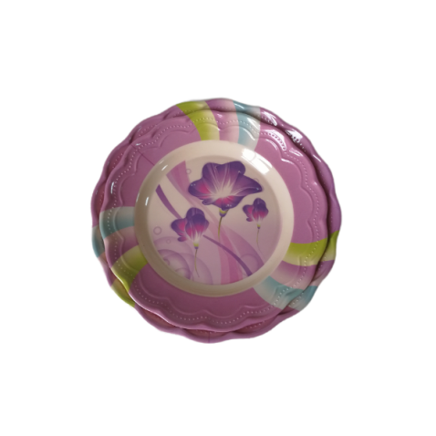 Vajilla de melamina con diseño floral vintage de 16 piezas