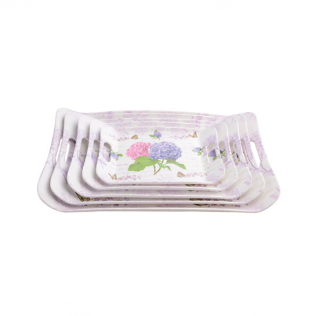 Small Square Melamine Trays With Handles