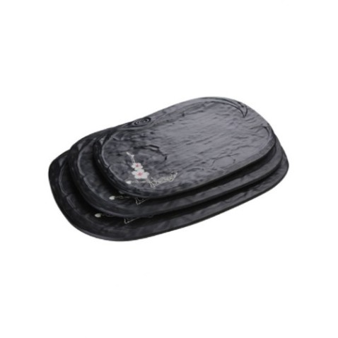 Vajilla de melamina negra para restaurantes