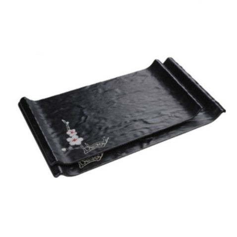 Vajilla de melamina negra para restaurantes