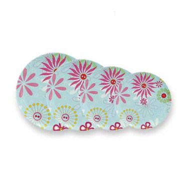 Platos de melamina con estilo para fiestas navideñas