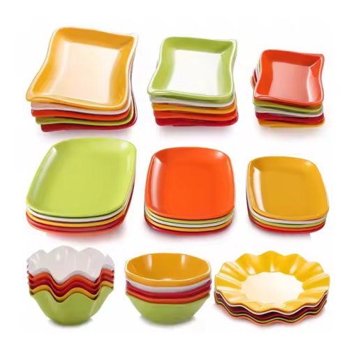 El proceso de producción de vajillas de melamina