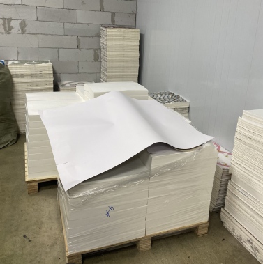 Papel de calcomanía de melamina blanca