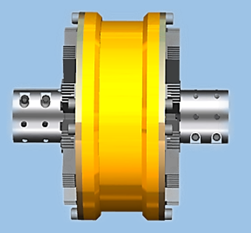 The fully closed torque limiting permanent magnetic coupling