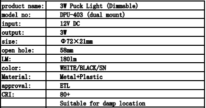 led puck