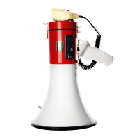 50 Watt megafoon met groot vermogen en recorder