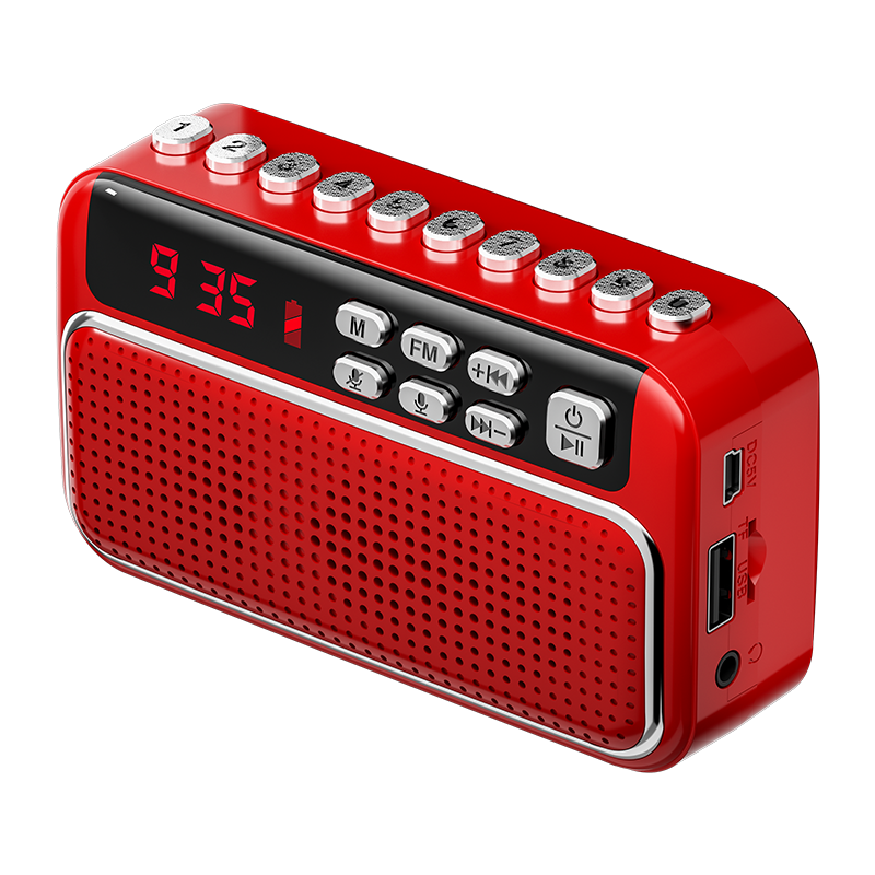 Draagbare mini FM-radioluidspreker