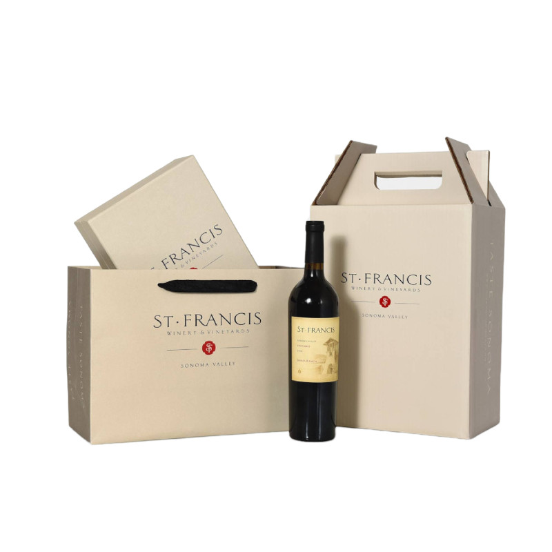 cardboard wine carrier