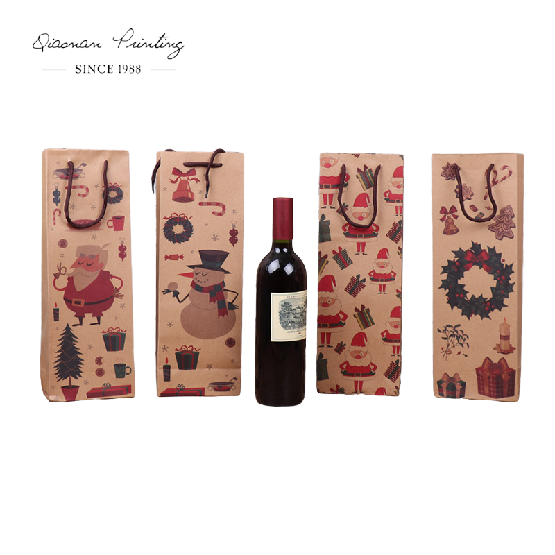 xmas bottle bags