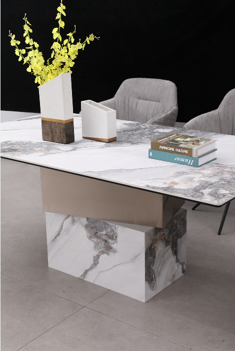 Stone dining table