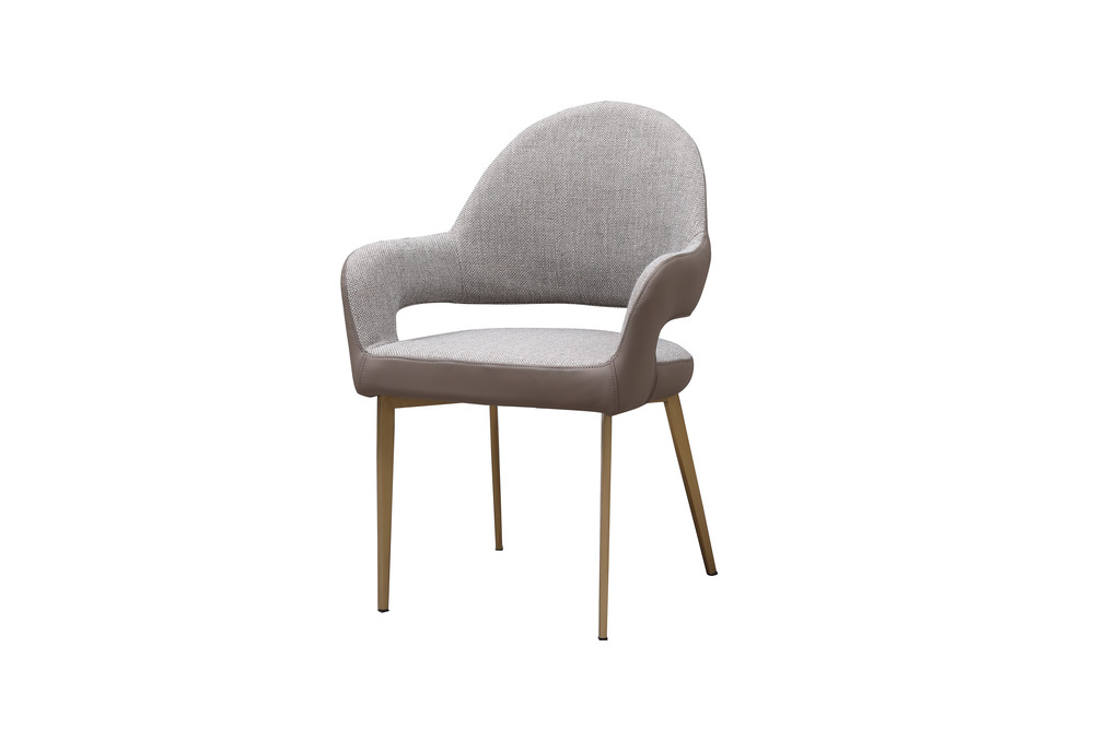 Dining chair grey upholstered