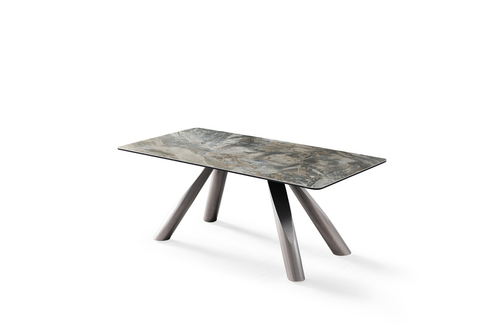 Four hands ceramic dining table