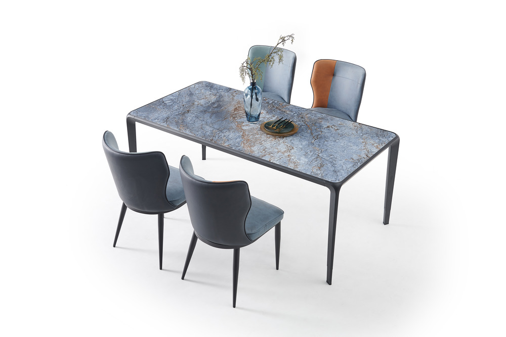 Four hands ceramic dining table