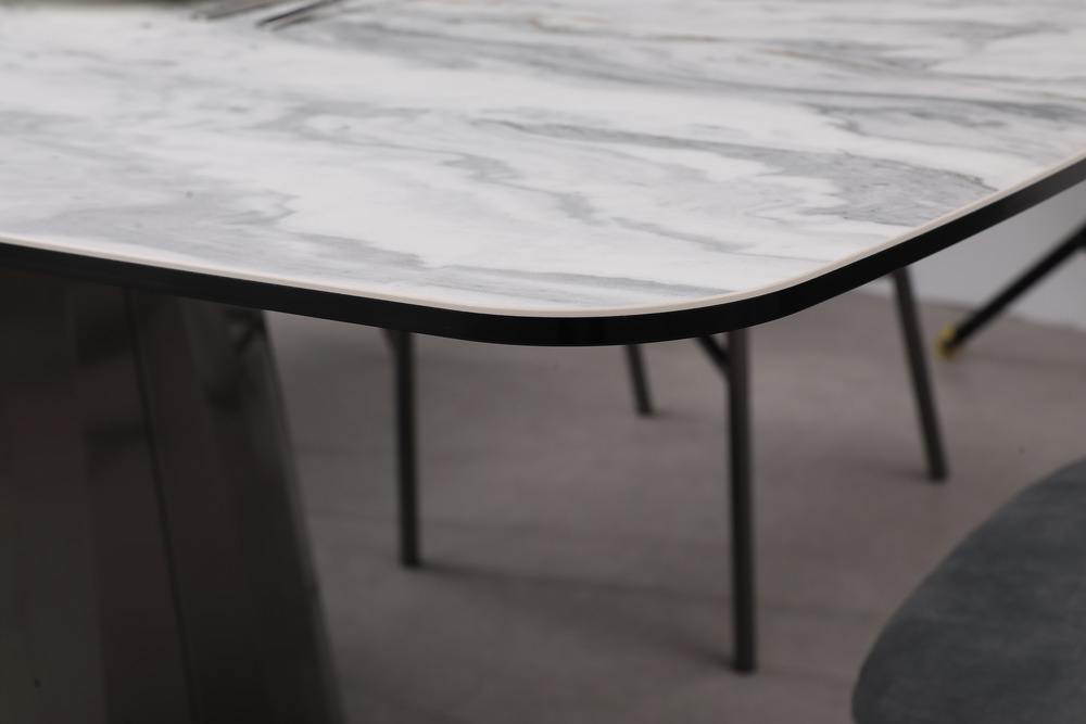 Rectangle white dining table