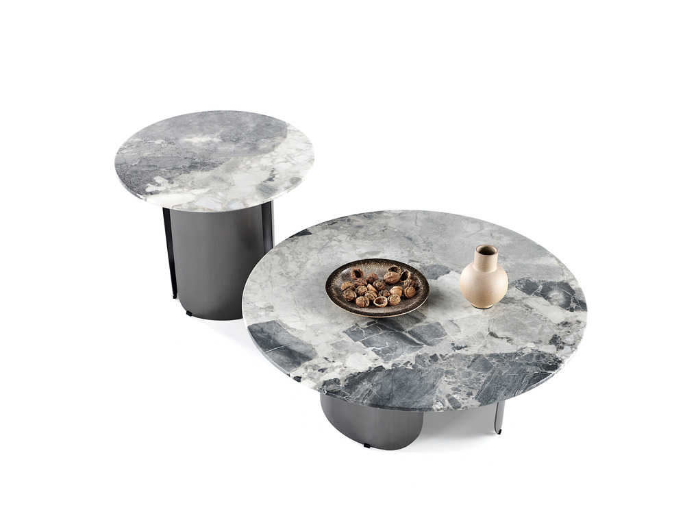 Coffee table round marble