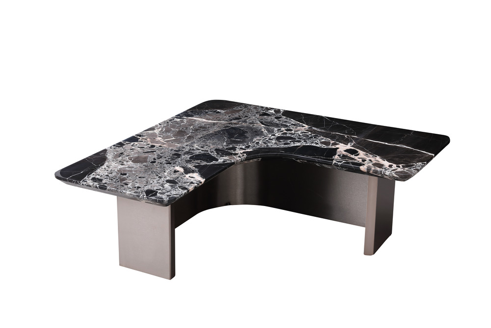 Black marble coffee table