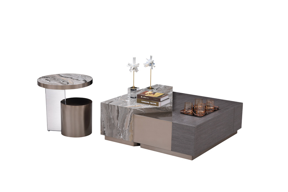 Coffee table Italian grey marble