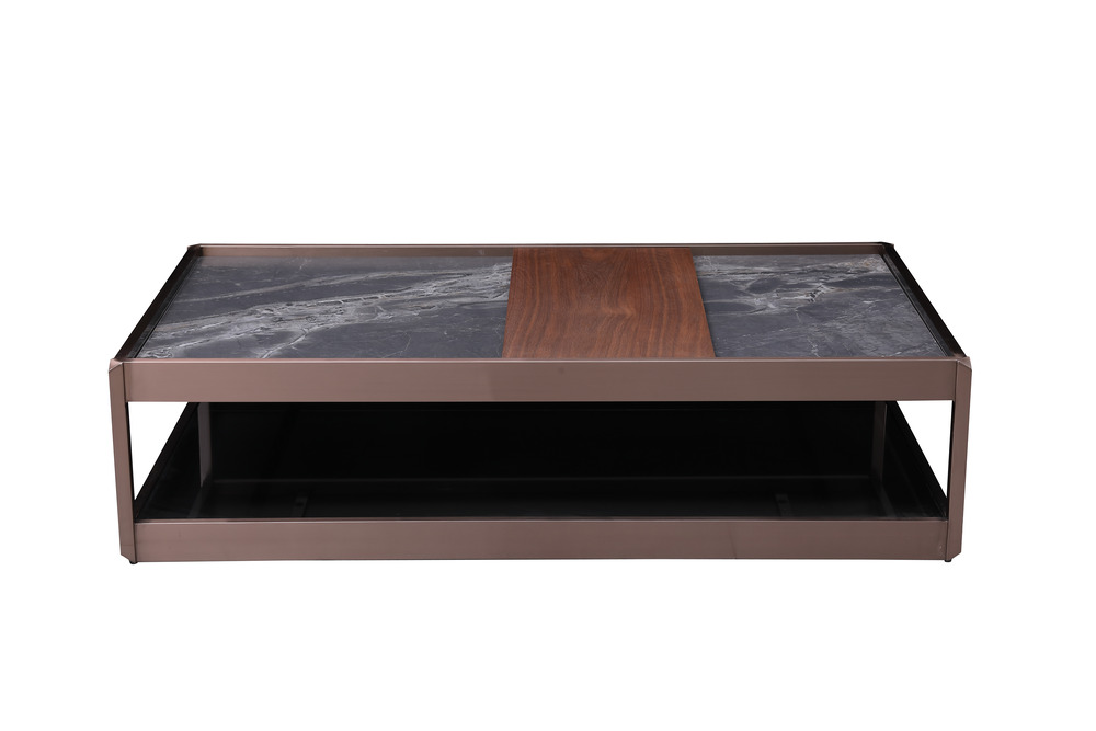 Grey ceramic coffee table