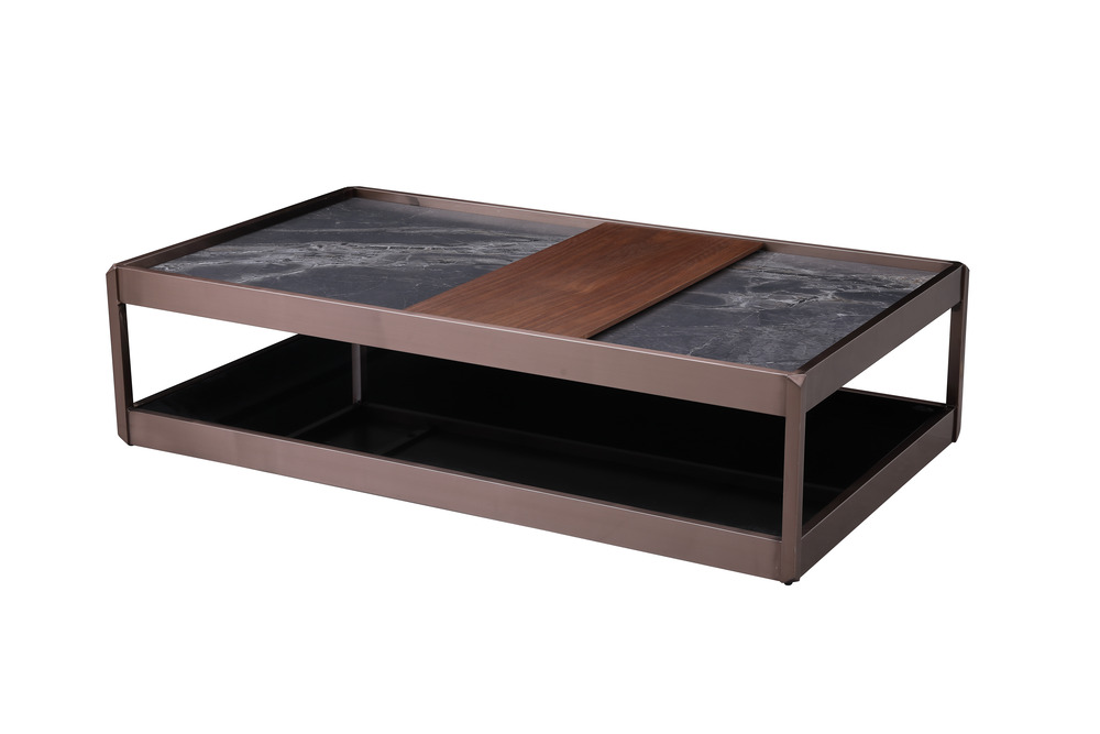 Grey ceramic coffee table