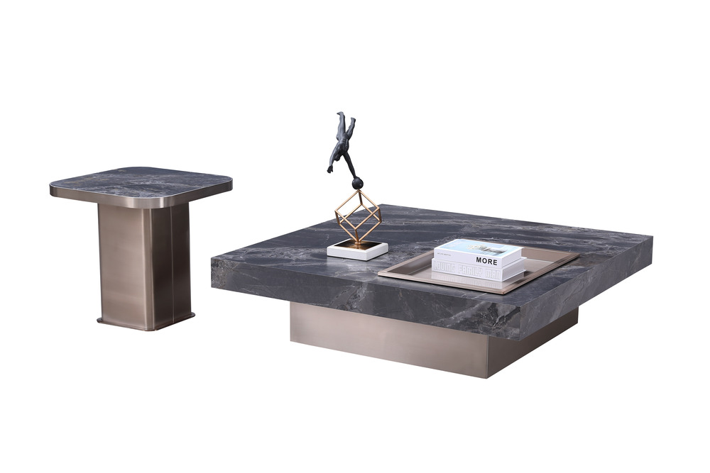 Square grey coffeee table