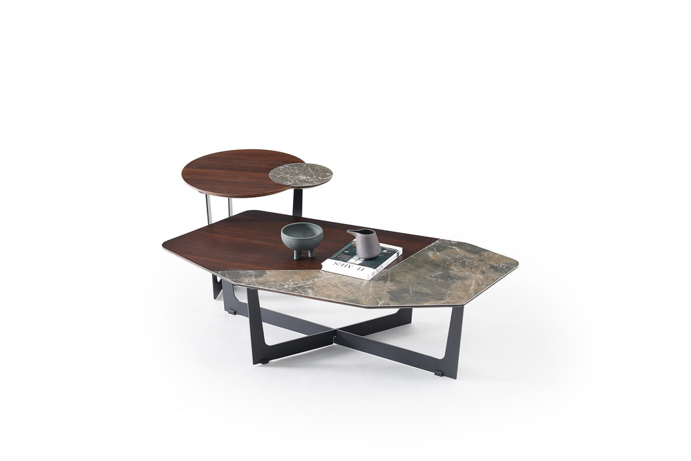 MDF eucalyptus veneer coffee table